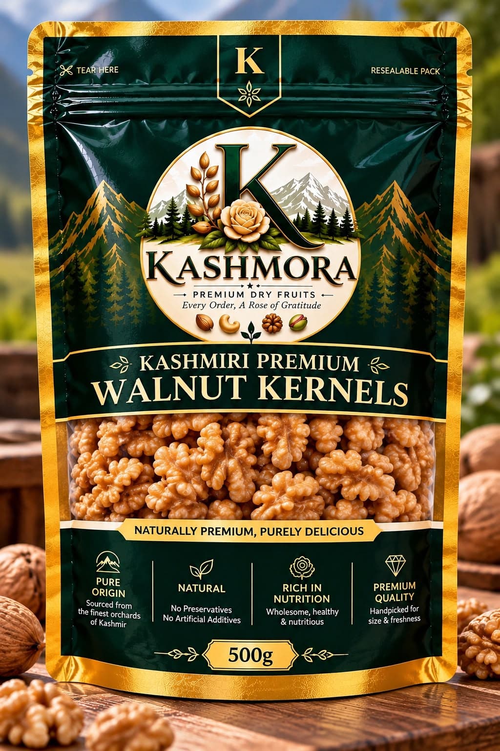 KASHMORA Kashmiri Walnuts